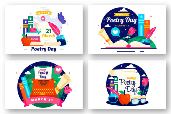 12 World Poetry Day Illustration