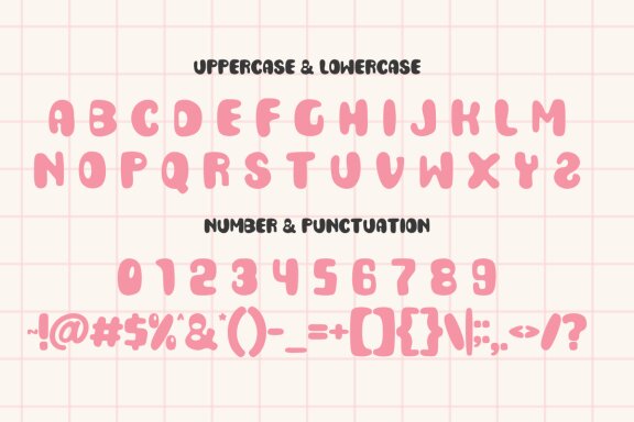 Sunday School - Cute Bubble Font