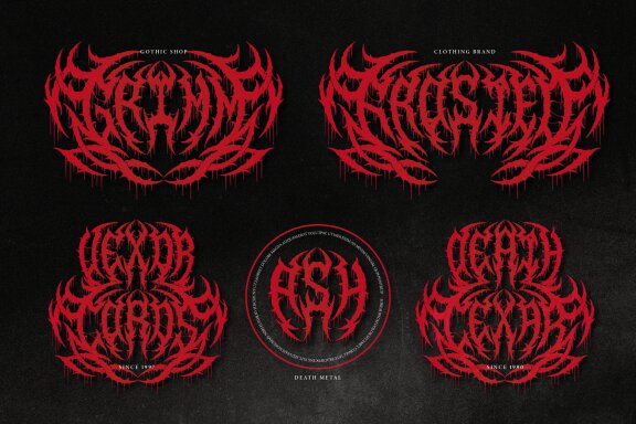 Harmful | Death Metal Font