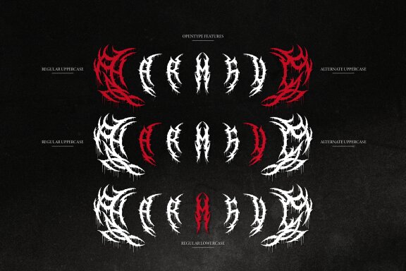 Harmful | Death Metal Font
