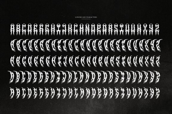 Harmful | Death Metal Font