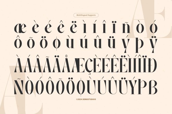 Fiably Manor | Modern Display Serif