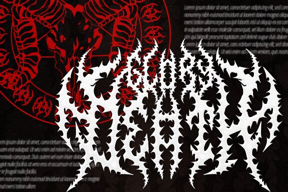 Doxen Sunhera | Death Metal Font