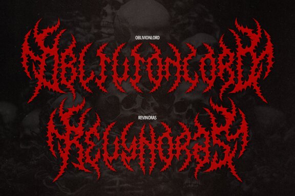 Doxen Sunhera | Death Metal Font