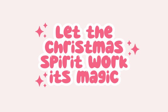 Christmas Miracle - Cute Bubble Font