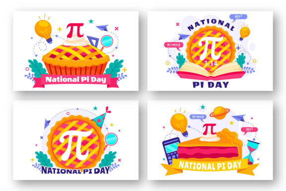 12 National Pi Day Illustration