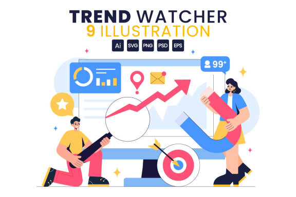 9 Trend Watcher Analysis Illustration