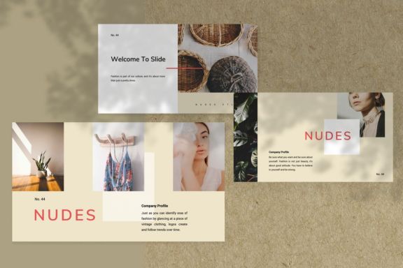 NUDES Powerpoint Template