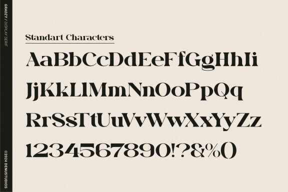 Gradzy | Display Serif Font