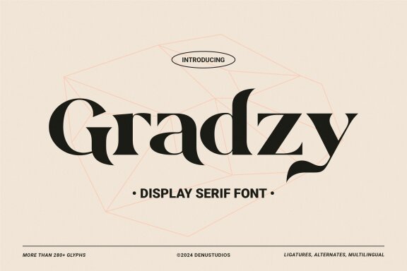 Gradzy | Display Serif Font