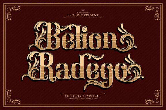 Belion Radego | Victorian Typeface