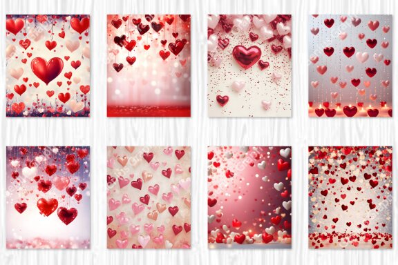 Happy Valentine Background Bundle