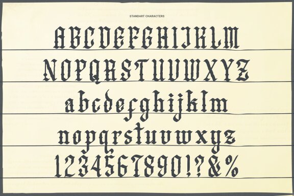 Mayhart Windah | Blackletter Typeface