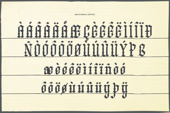 Mayhart Windah | Blackletter Typeface