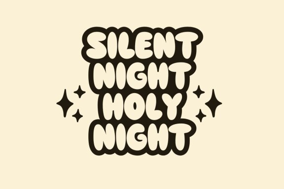 Silent Night - FREE Bubble Font