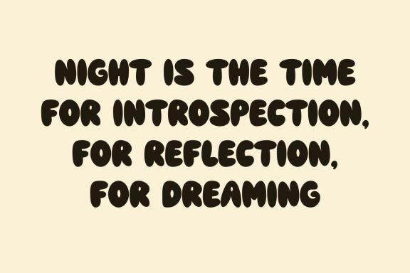 Silent Night - FREE Bubble Font