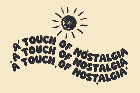 Vintage Charm - Retro Bubble Font