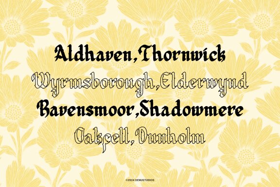 Secrilka | Blackletter Typeface