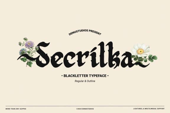 Secrilka | Blackletter Typeface