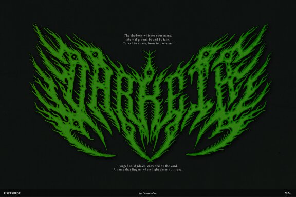 Fortaruse | Death Metal Font