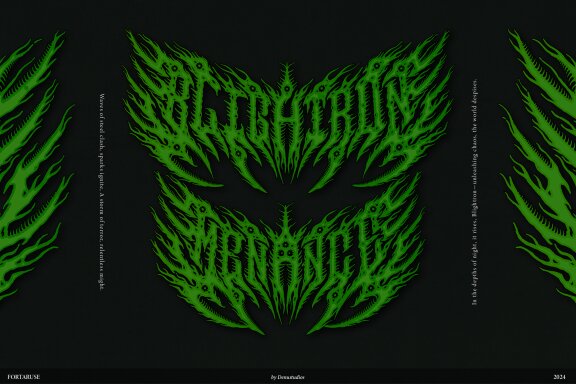 Fortaruse | Death Metal Font