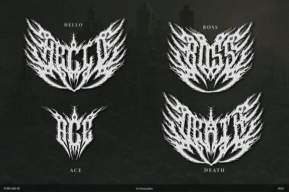 Fortaruse | Death Metal Font