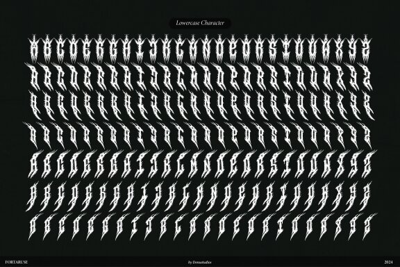 Fortaruse | Death Metal Font