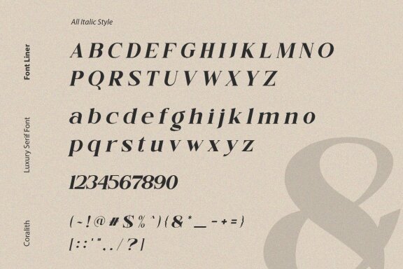 Coralith - Luxury Serif Typeface