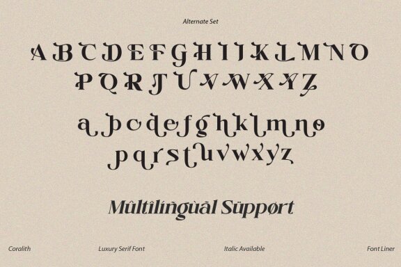Coralith - Luxury Serif Typeface
