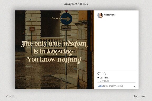 Coralith - Luxury Serif Typeface