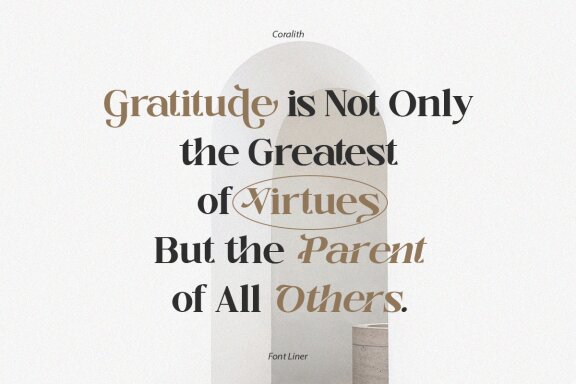 Coralith - Luxury Serif Typeface