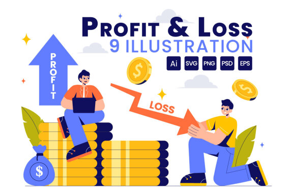 9 Business Profit and Loss Illustration