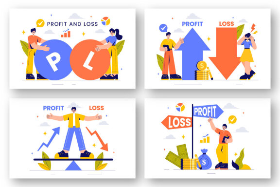 9 Business Profit and Loss Illustration