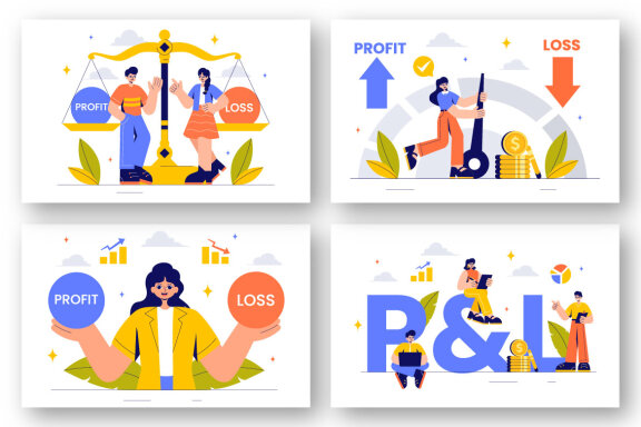 9 Business Profit and Loss Illustration
