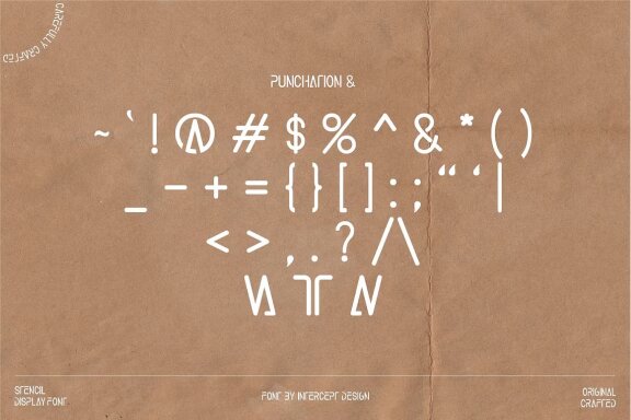 Muspha - Stencil Display Font