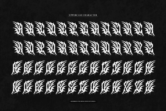 Morbion Necross | Death Metal Font