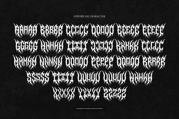 Morbion Necross | Death Metal Font