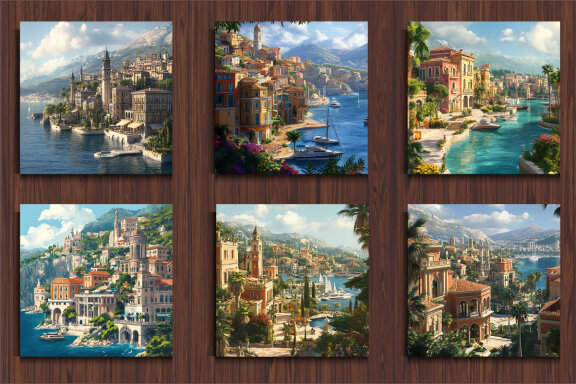 Riviera City Backgrounds