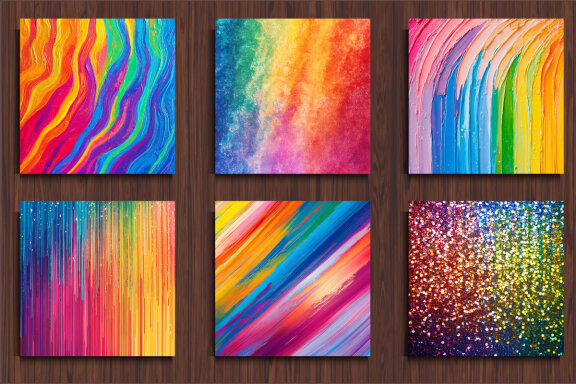Vibrant Rainbow Backgrounds