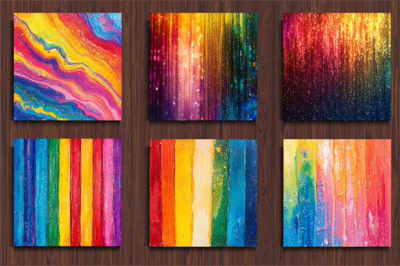 Vibrant Rainbow Backgrounds