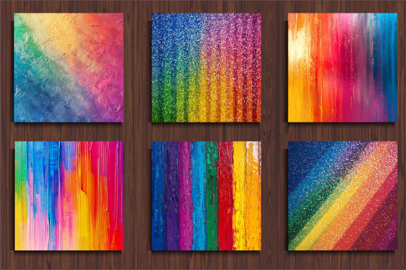 Vibrant Rainbow Backgrounds
