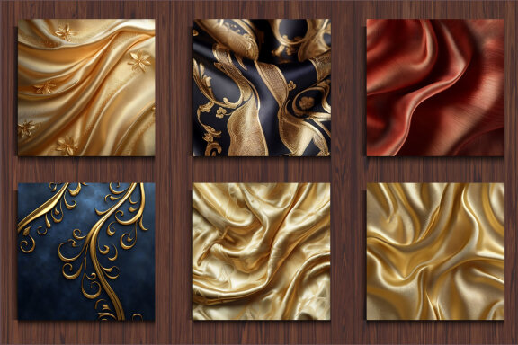  Abstract Silky Fabric Background