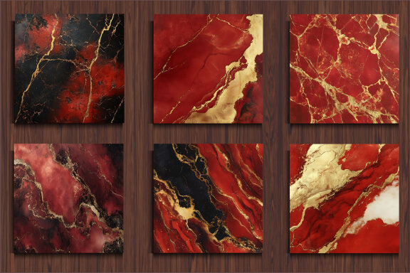 Red and gold stone marble texture Backgrounds
