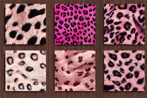  Pink Leopard Background