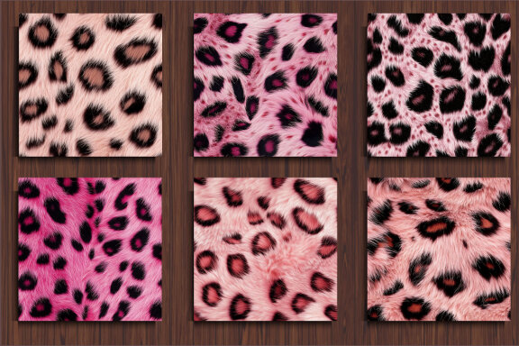  Pink Leopard Background