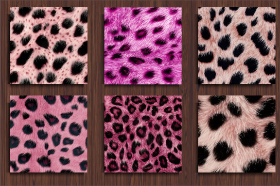  Pink Leopard Background
