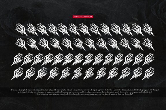 Briaros | Death Metal Typeface