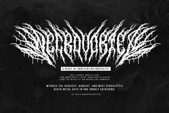 Briaros | Death Metal Typeface