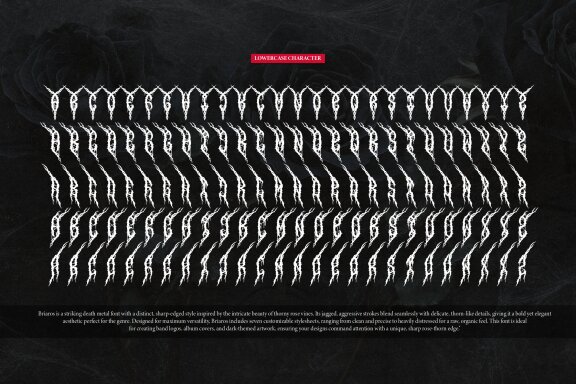 Briaros | Death Metal Typeface