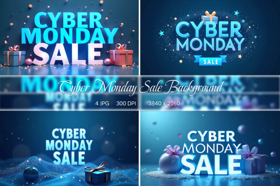 Cyber Monday Sale Background